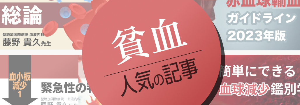 【最新】貧血関連注目コンテンツまとめ