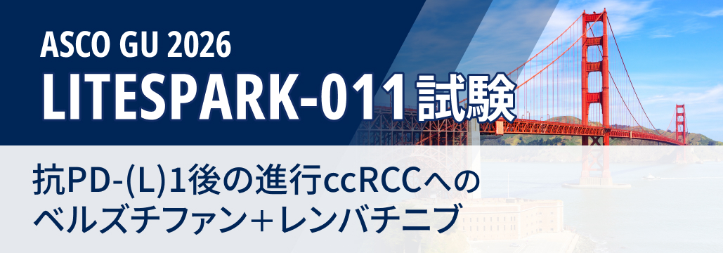 ICI後の進行ccRCC、 ベルズチファン+レンバチニブがPFSを延長 : LITESPARK-011