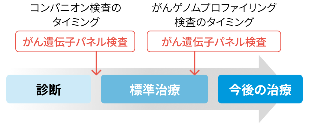 遺伝子パネル検査のコンパニオン診断と