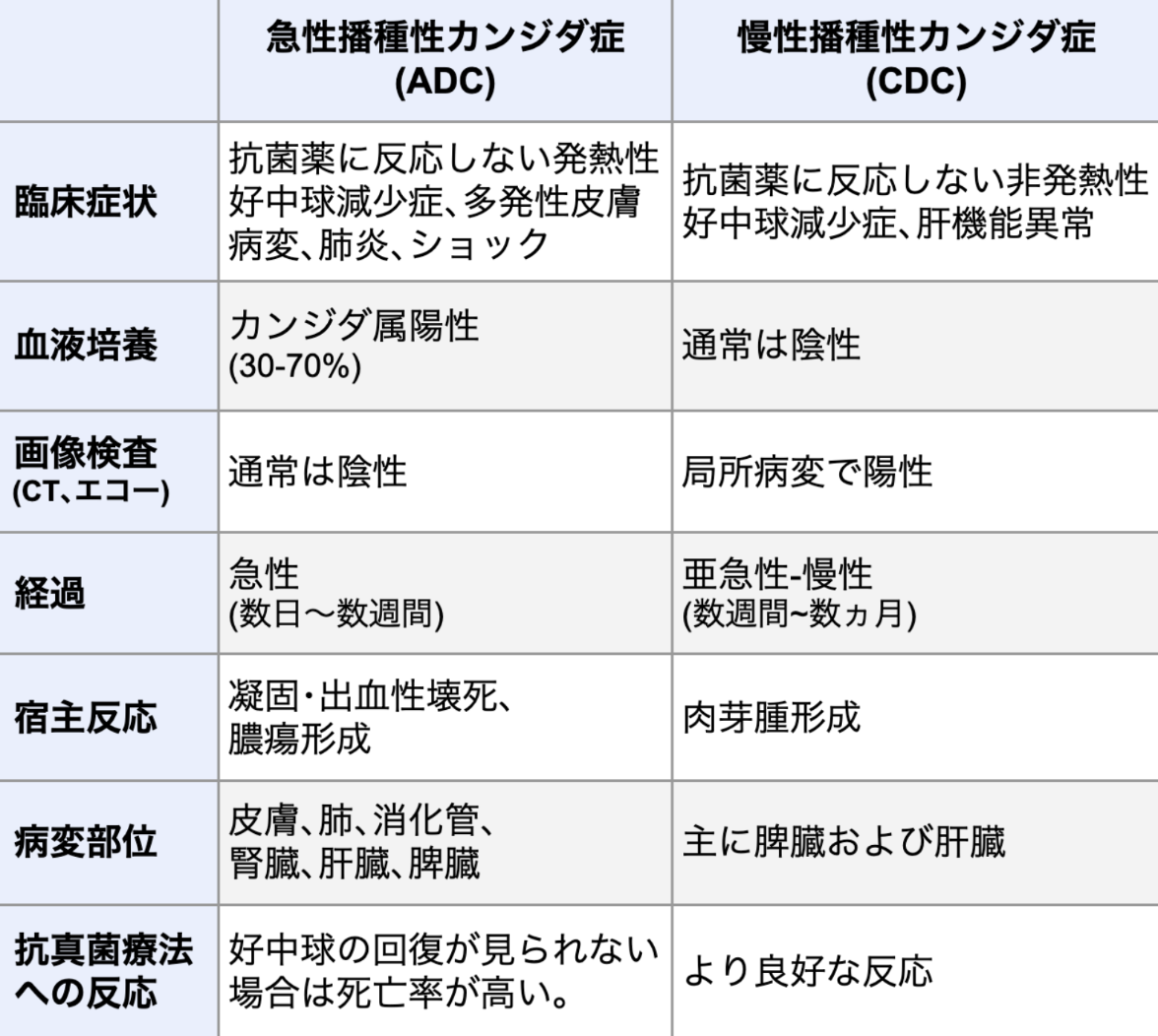 肝脾カンジダ症 (慢性播種性カンジダ症) Hepatosplenic candidiasis