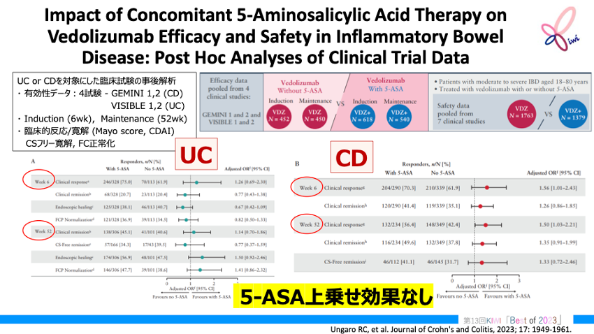 【KIWI】IBD注目論文 Best of 2023(既存薬剤編②5-ASA他)