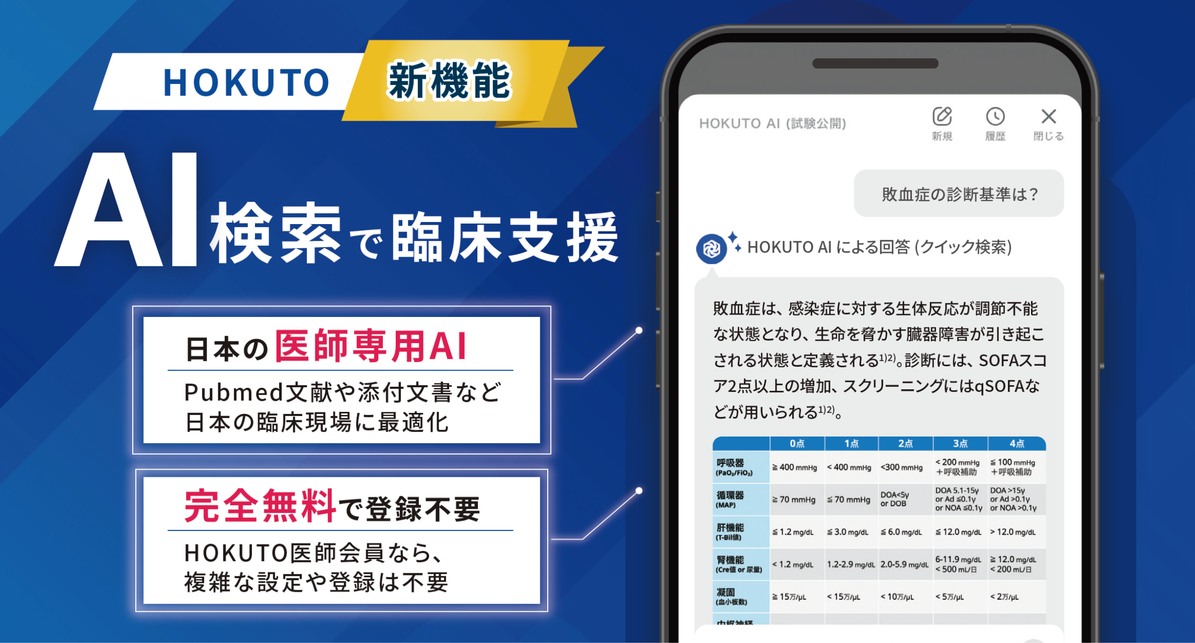 【muramatsuテスト】HOKUTO AI検索 「日本の医師のために開発」