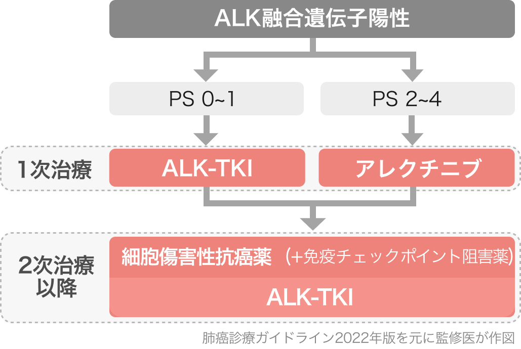 【レジメンまとめ】Ⅳ期 非小細胞肺癌 NSCLCと分子標的薬 (適正使用ガイドとレジメン)