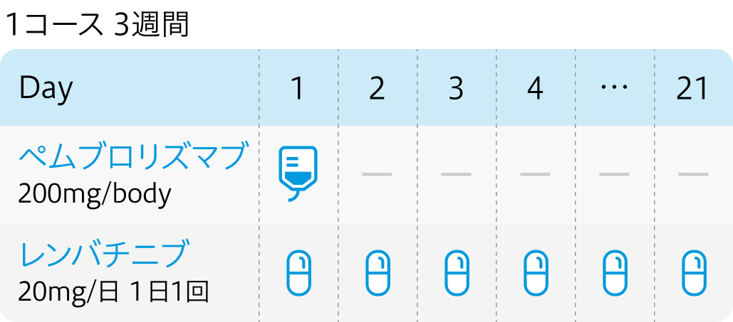 【CLEAR試験】腎細胞癌に対する ペムブロリズマブ+レンバチニブ