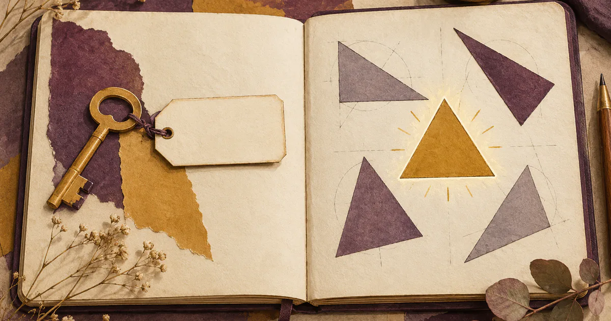Două caiete cu o etichetă și forme geometrice, ilustrând conceptual sensul expresiei și clasa obiectelor.