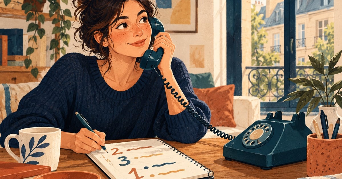 Ilustrație de învățare a limbii franceze.