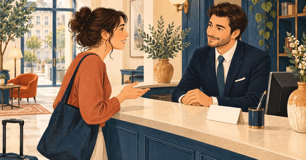 Ilustrație de învățare a limbii franceze.