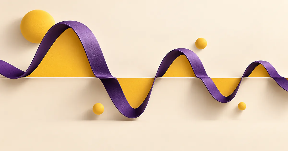 Panglică geometrică și forme colorate, concept despre ariile unui grafic