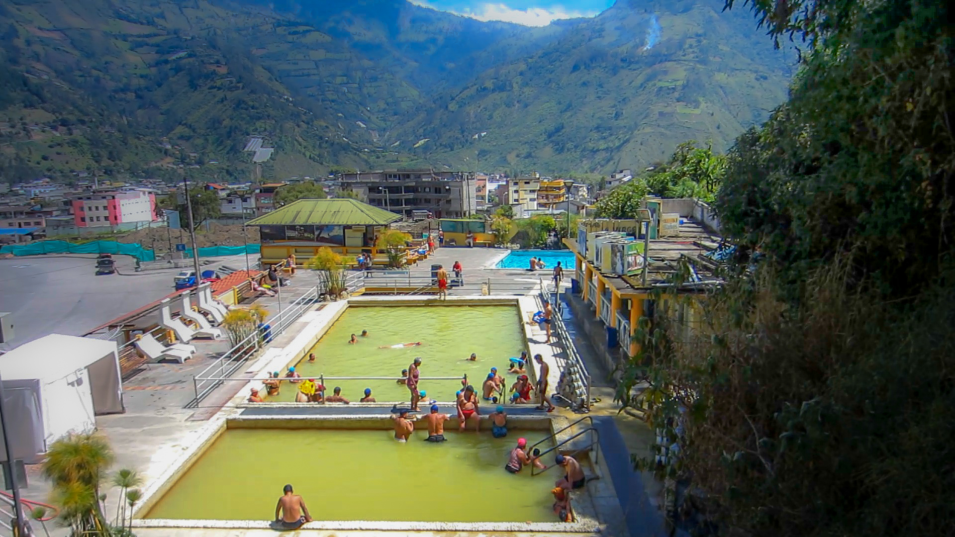 piscinas termas de la virgen en Baños, aguas minerales