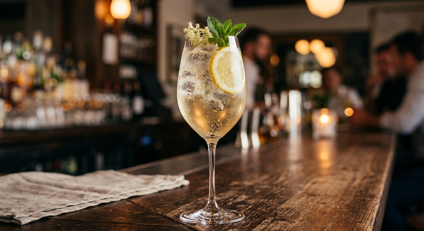 St-Germain Spritz cocktail