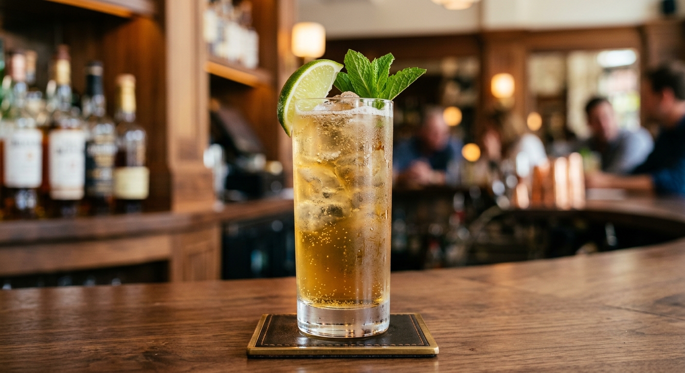 Rye & Ginger cocktail