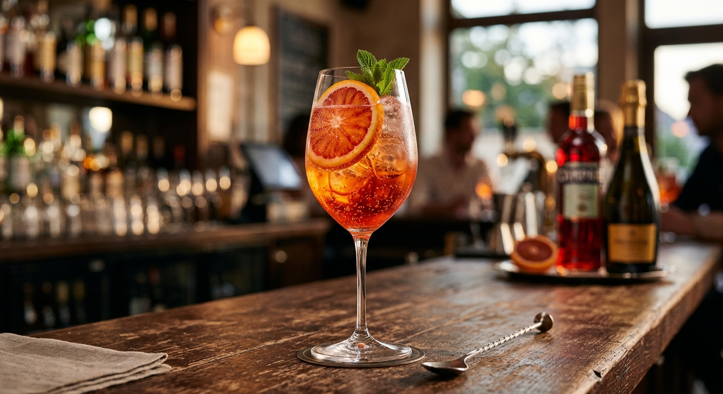 Campari Spritz cocktail