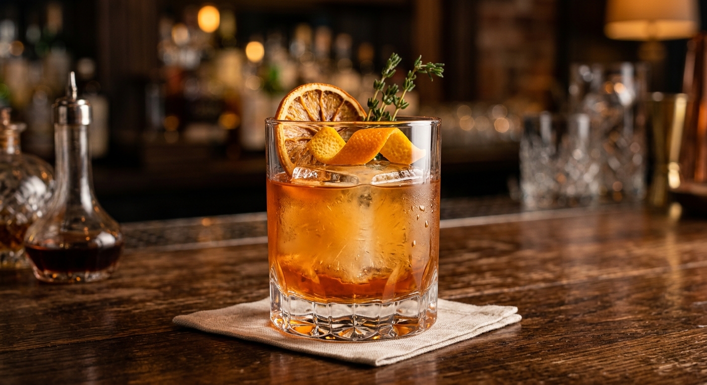 Ancho Reyes Old Fashioned cocktail