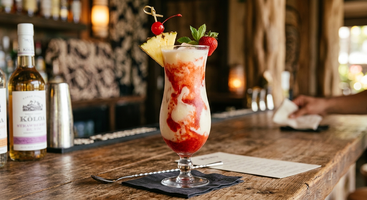 Lava Flow cocktail