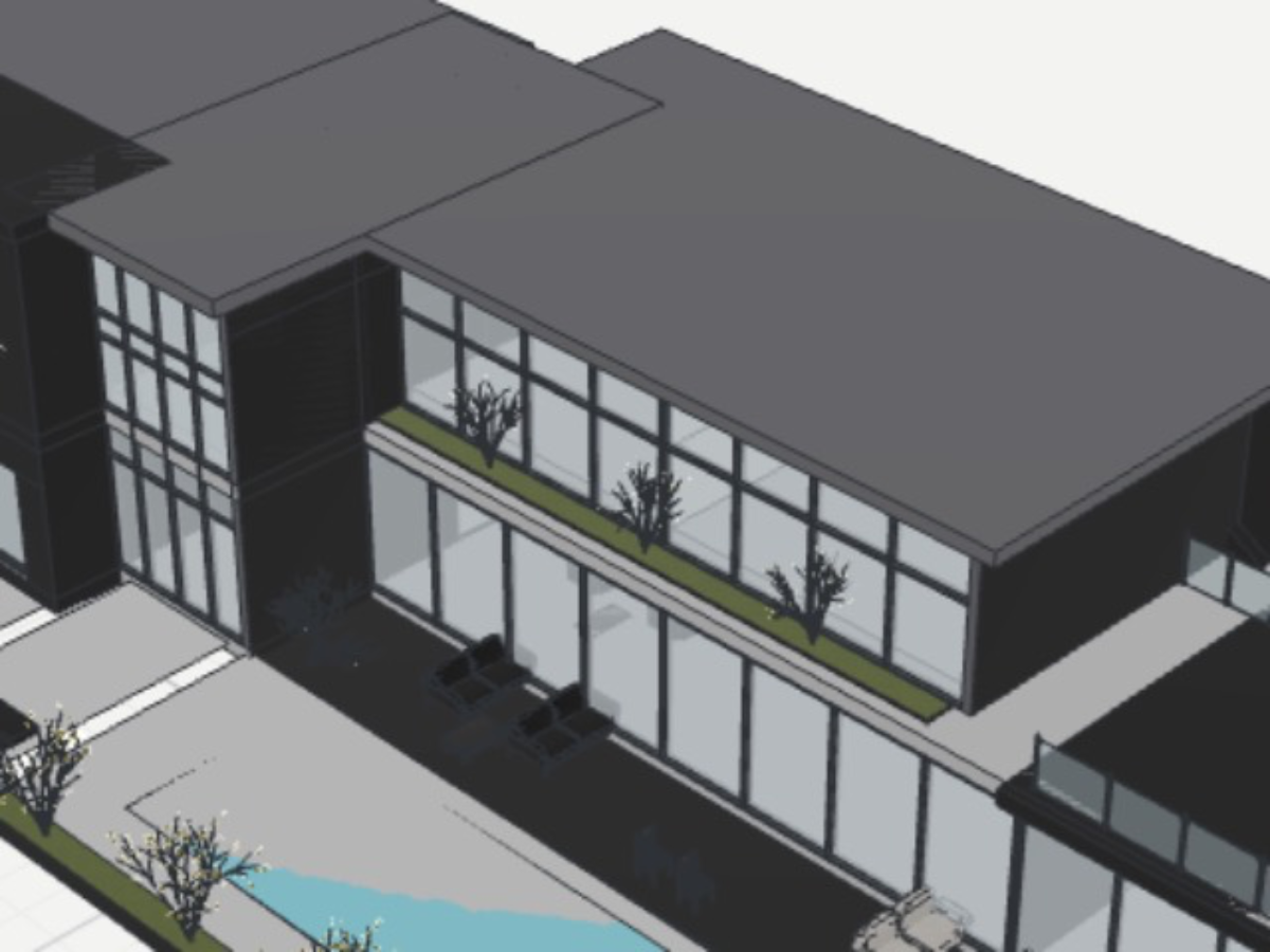 Modern Villa – Stone, Wood & Glass