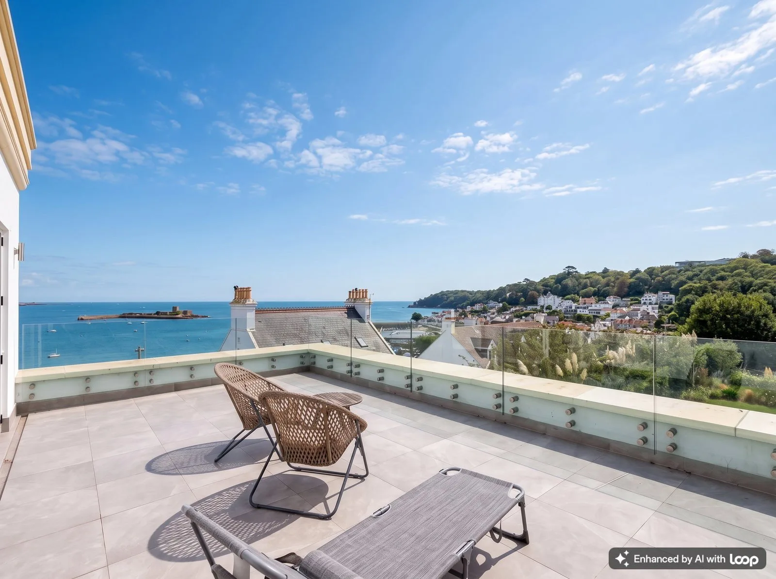 Modern Elegant St. Aubin Home with Sea Views and Garaging — main photograph