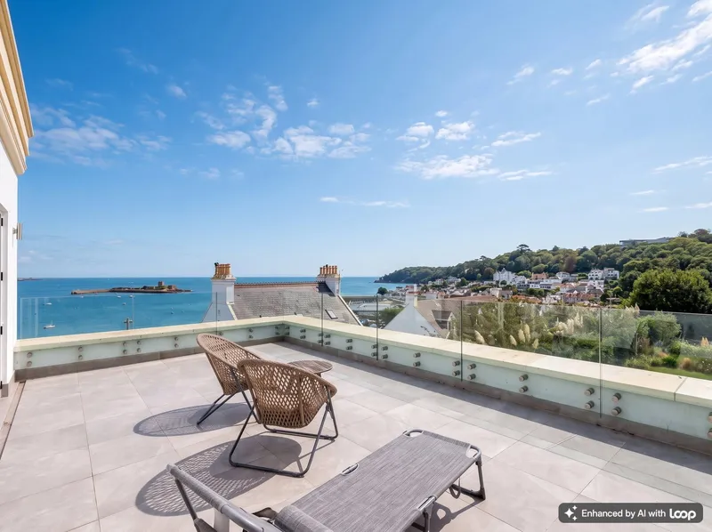 Modern Elegant St. Aubin Home with Sea Views and Garaging — main photograph