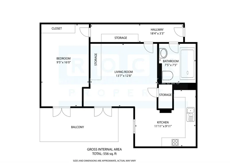 Modern 1 Bed + Balcony, Bath Street, St Helier — photograph 4