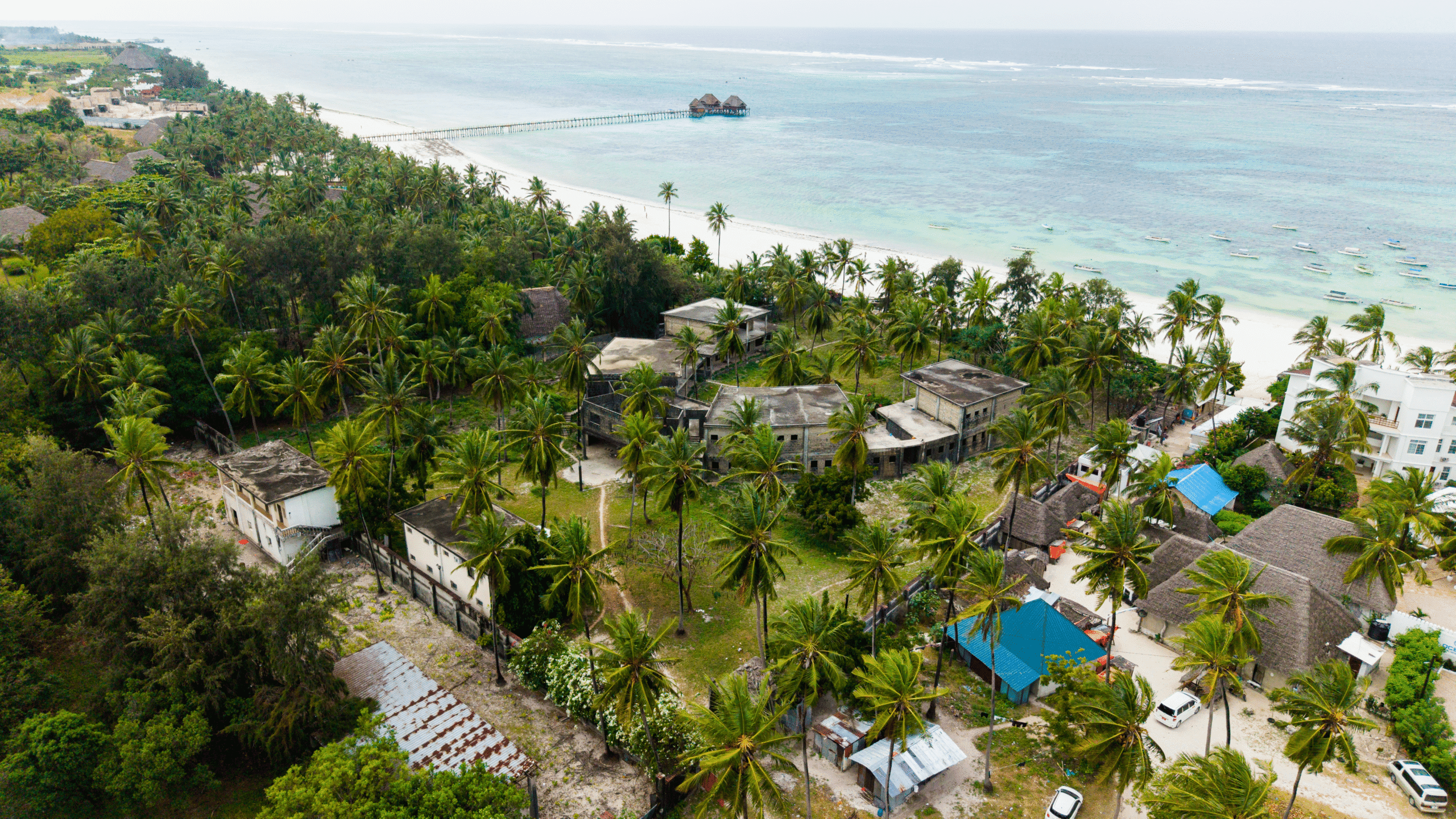 Prime Beachfront Plot with Ready Foundation, Bwejuu