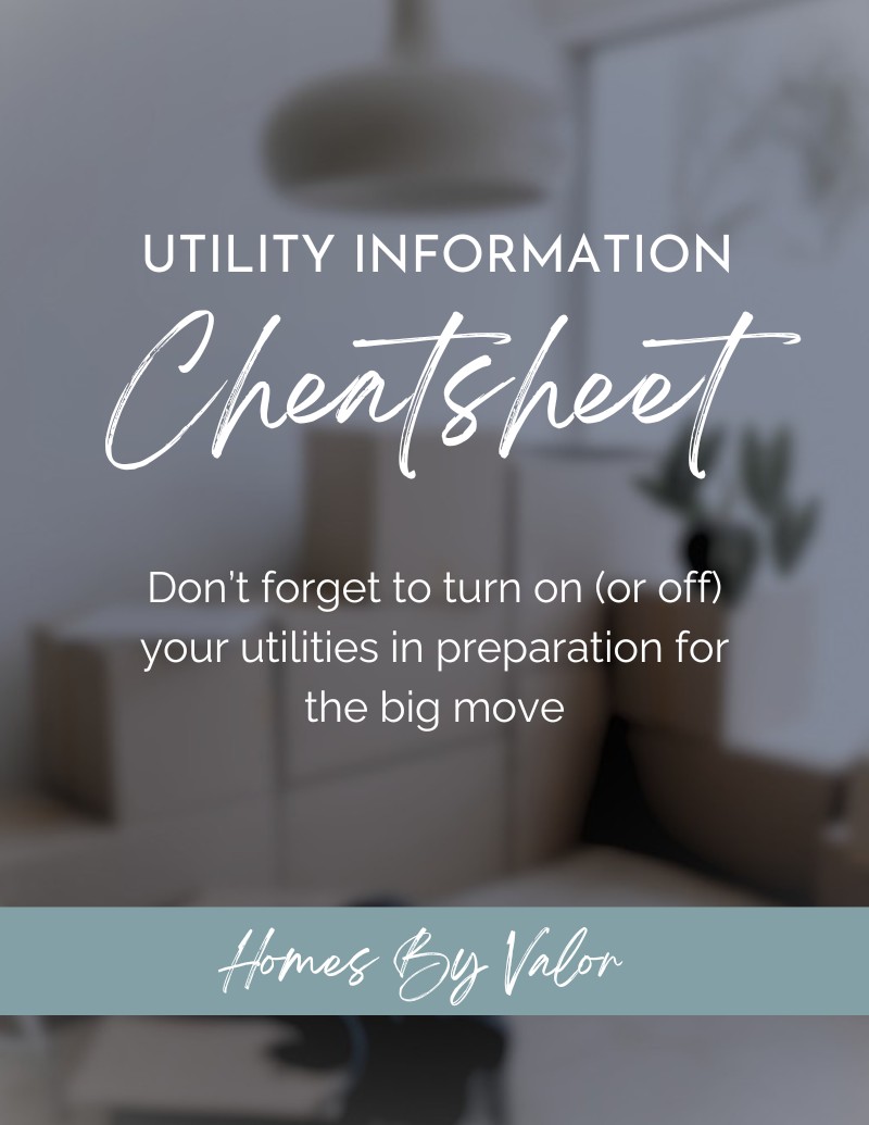 Utility Information Cheat-Sheet