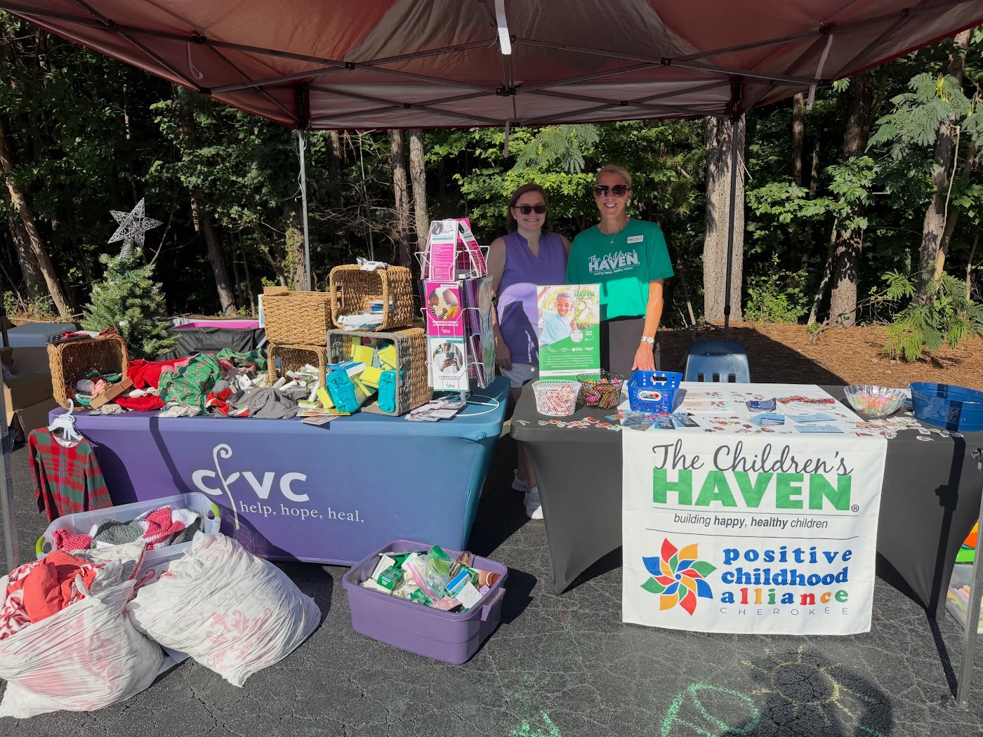 The Children's Haven volunteers at a Cherokee County community event