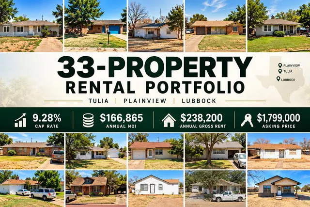 Front exterior — 33 Property Package, Cash-Flowing, Tulia, TX 79088