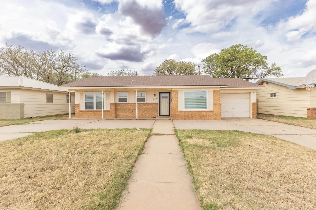 Front exterior — 3420 Bangor Drive, Lubbock, TX 79407