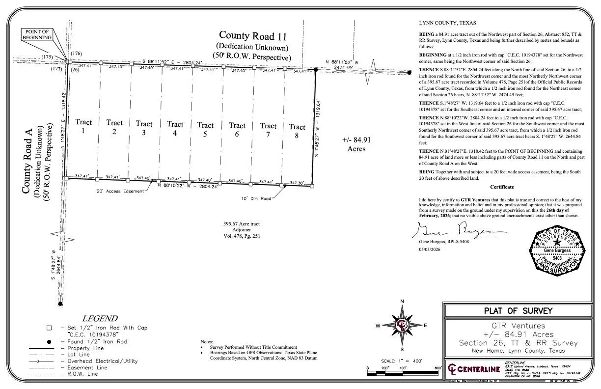 Front exterior — TRACT 4 County Road 11, Tahoka, TX 79373