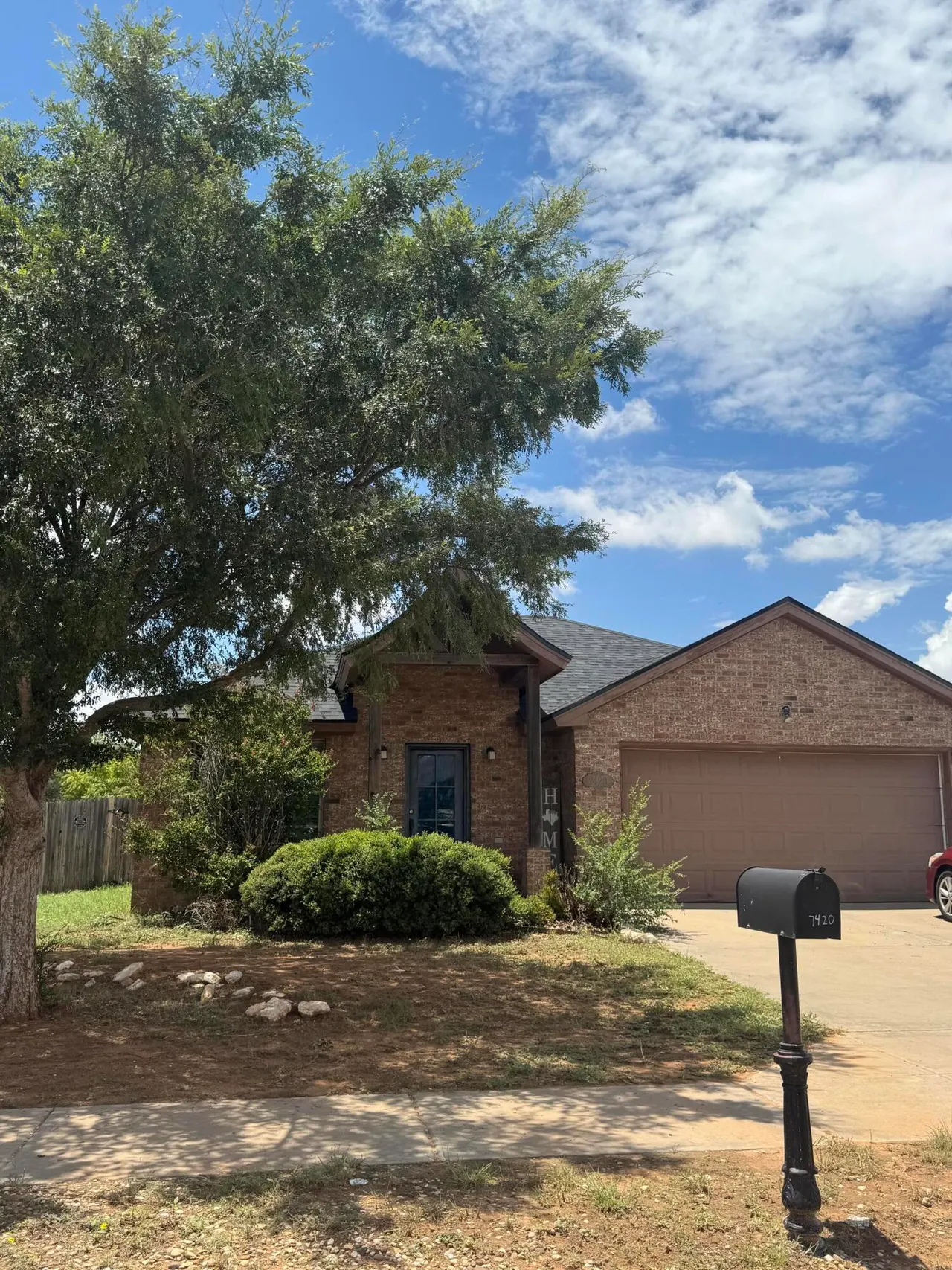 Front exterior — 7420 Ivory Avenue, Lubbock, TX 79404