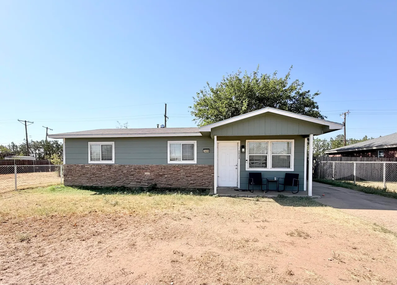 Front exterior — 2408 E 30th Street, Lubbock, TX 79404