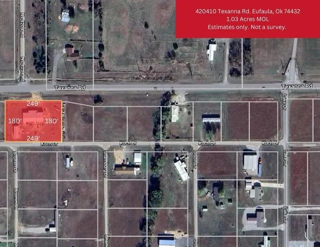 Front exterior — 420410 Texanna Road, Eufaula, OK 74432