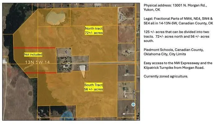 Front exterior — 13001 N Morgan Road, Yukon, OK 73099