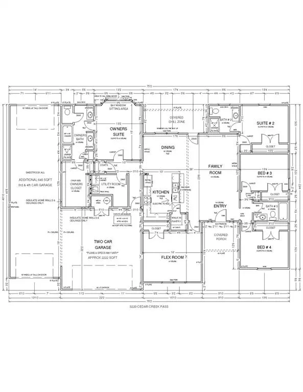 Front exterior — 3220 E Cedar Creek Pass, Stillwater, OK 74075