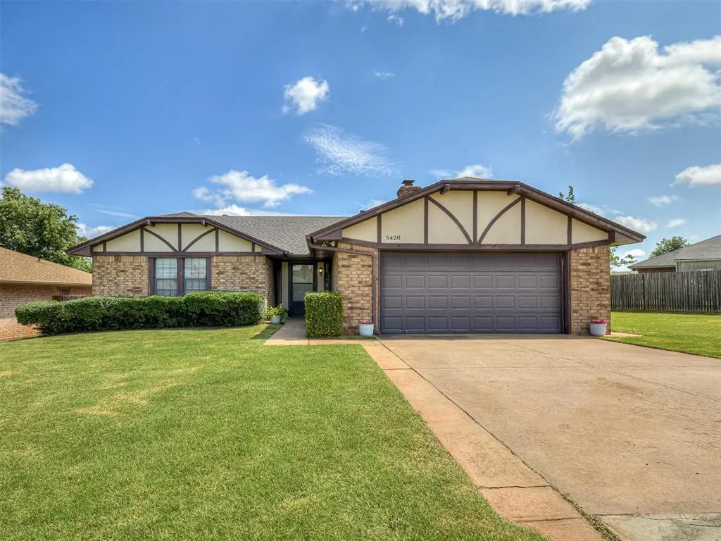 Front exterior — 5420 Sudbury Lane, Oklahoma City, OK 73135