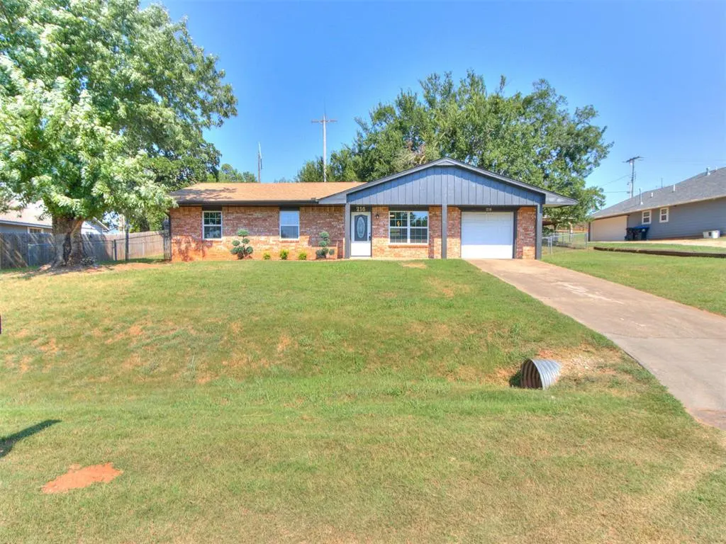 Front exterior — 216 N Cedar Street, Luther, OK 73054