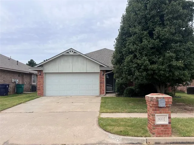 Front exterior — 8001 John Robert Drive, Oklahoma City, OK 73135