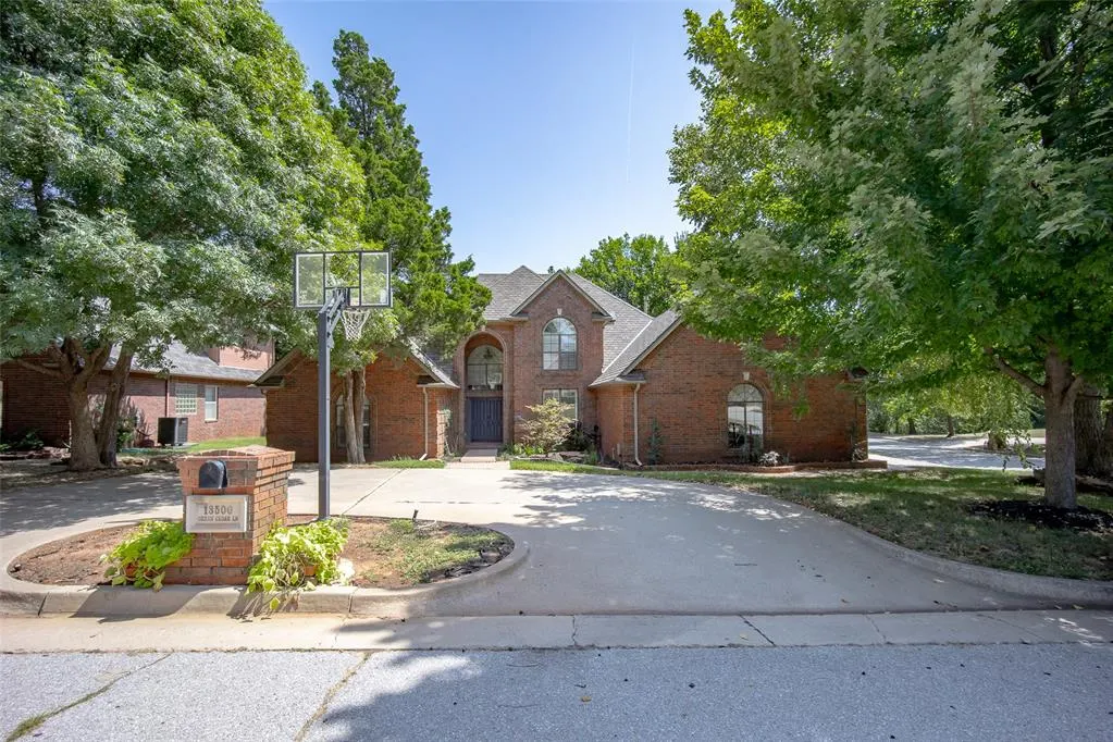 Front exterior — 13500 Green Cedar Lane, Oklahoma City, OK 73131