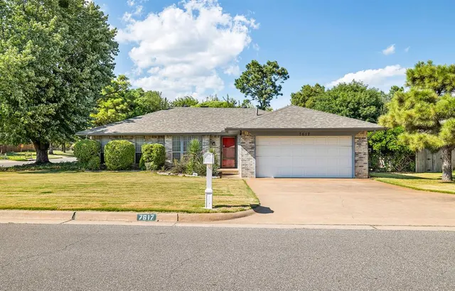 Front exterior — 7617 Kathryn Way, Oklahoma City, OK 73162