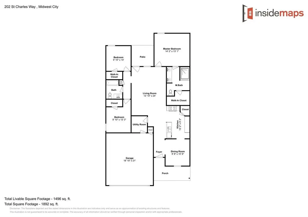 Photo 2 — 202 Saint Charles Way, Midwest City, OK 73130