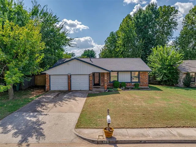 Front exterior — 420 Brighton Drive, Edmond, OK 73003