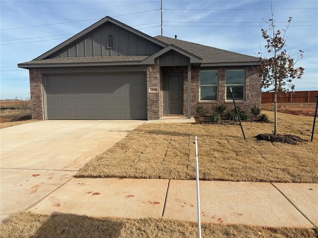 Front exterior — 1808 Ponderosa Pine Lane, Mustang, OK 73128