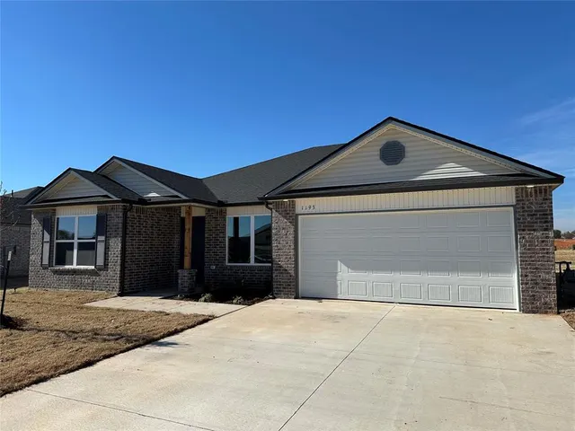 Front exterior — 1193 Sunflower Lane, Newcastle, OK 73065