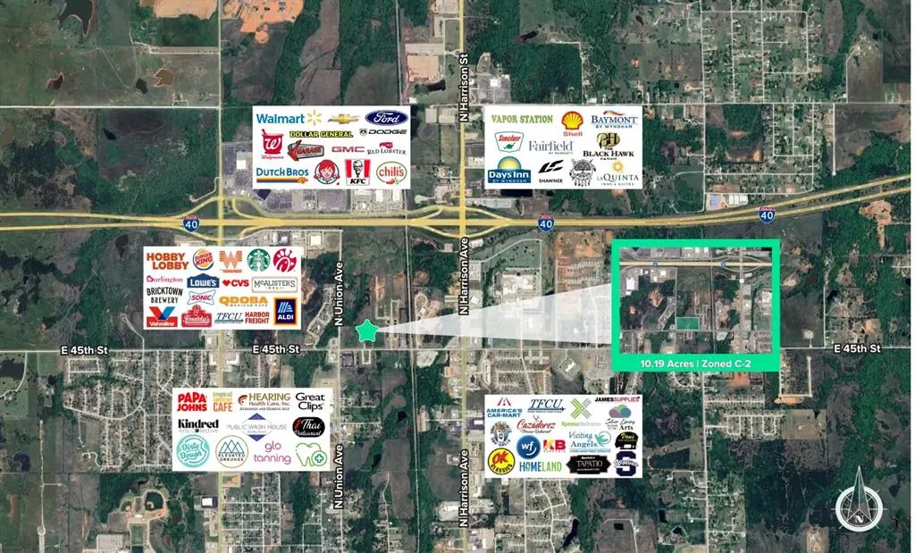 Front exterior — 000 45th and Union Lot 4, Shawnee, OK 74804