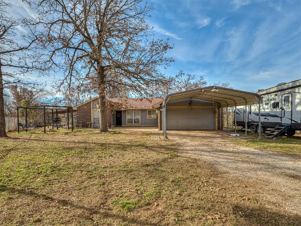 Front exterior — 18450 Pecan Creek Drive, Newalla, OK 74857