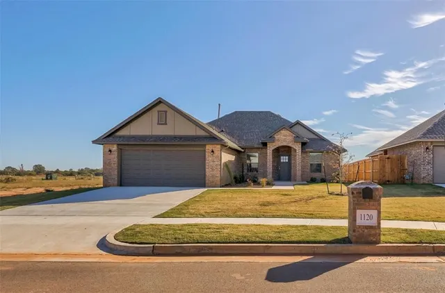 Front exterior — 1120 Garrett Farm Road, Newcastle, OK 73065