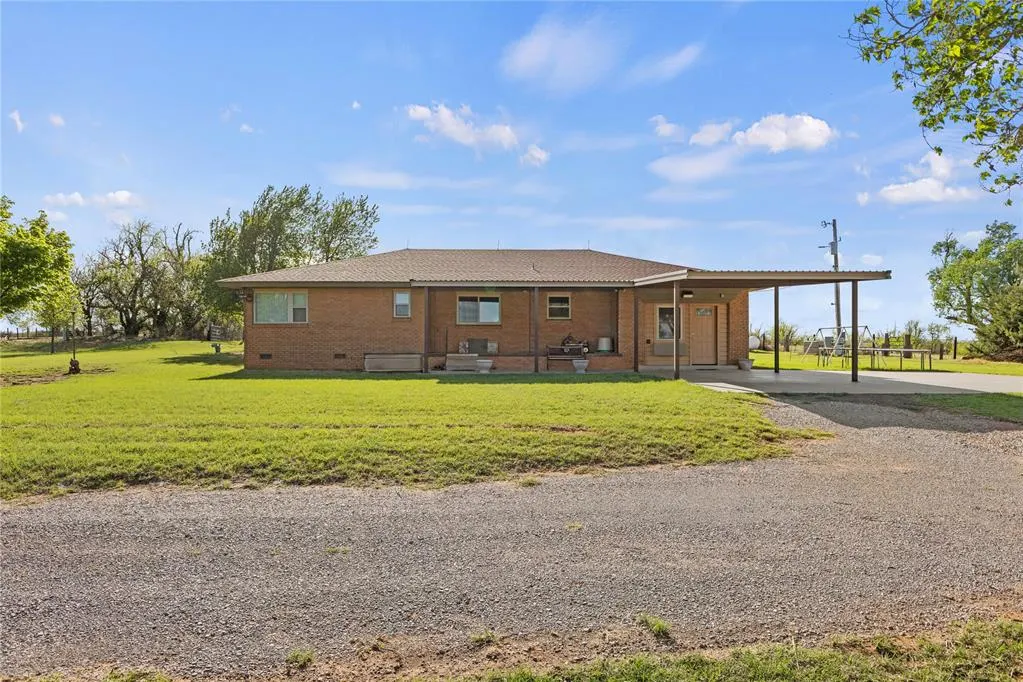 Front exterior — 8020 County Road 1110, Lookeba, OK 73053