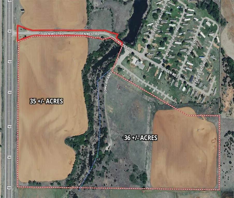 Front exterior — Hwy 183, 70 Acres, Clinton, OK 73601