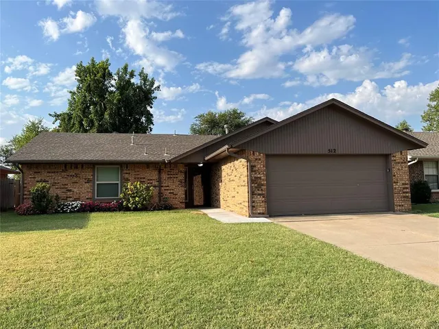 Front exterior — 512 Cypress Drive, Oklahoma City, OK 73170