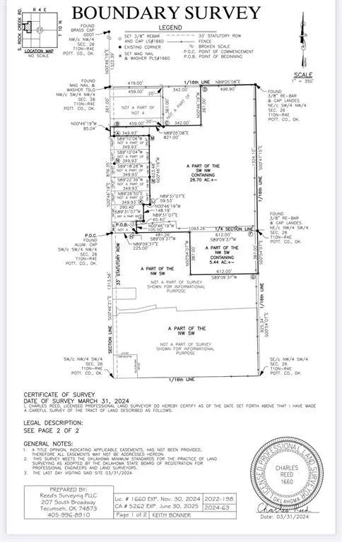 Photo 2 — 00 South Rock Creek Road, Shawnee, OK 74801