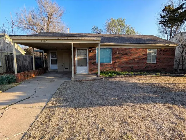 Front exterior — 2105 Westchester Drive, Oklahoma City, OK 73120